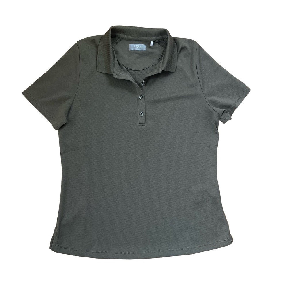 Callaway Women’s Army Green Golf Shirt Short Sleeve Polo Size Medium